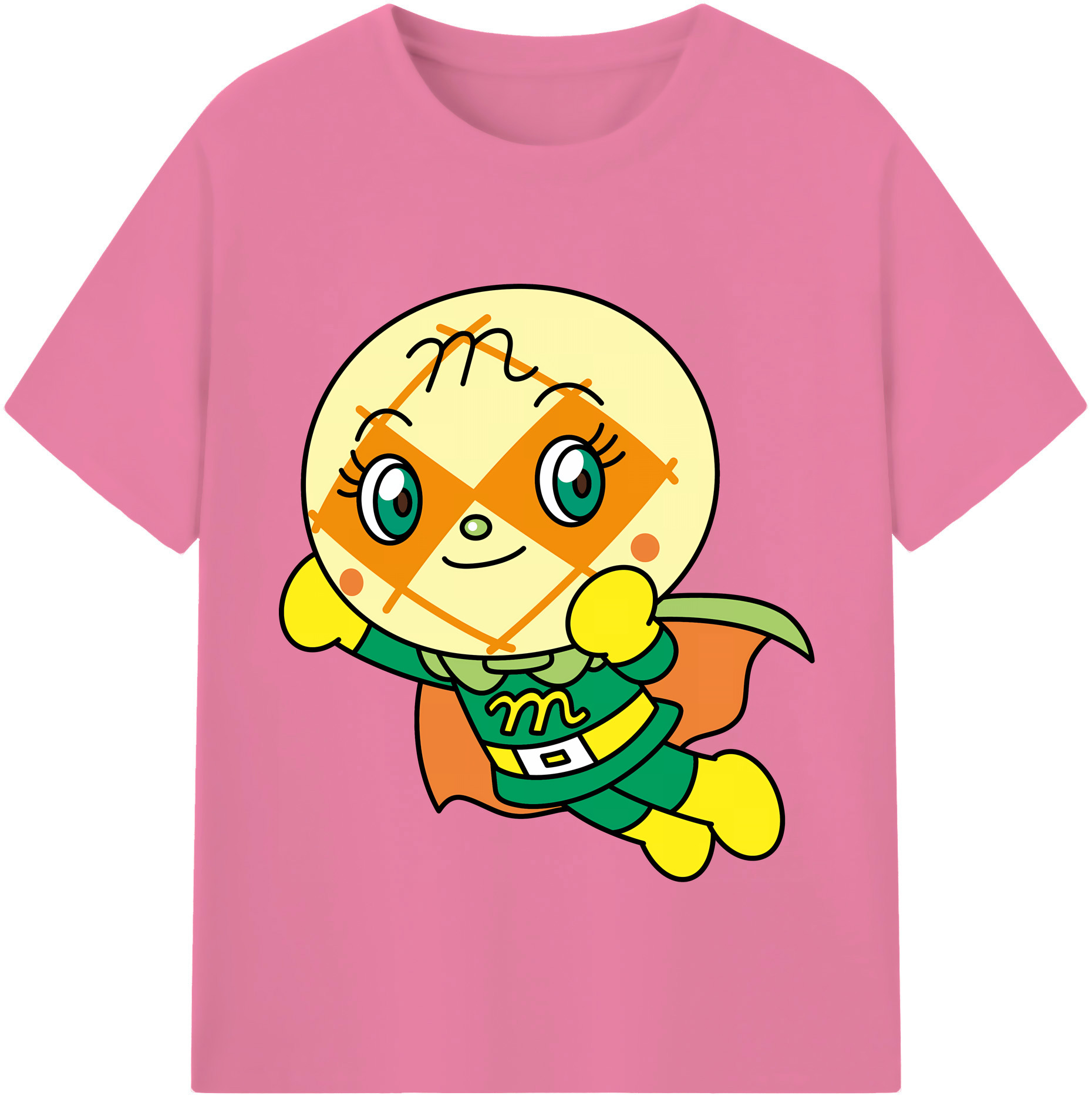 （画像用） アンパンマン Anpanman 綿100％半袖Tシャツ（フロントプリント）